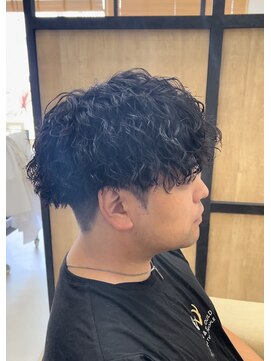 メンズギフト(men's GIFT) 刈り上げツーブロックツイストスパイラルパーマメンズマッシュ