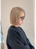 ダブルカラーレイヤーボブハイトーンボブショートウルフボブR2
