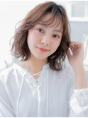 くせ毛風レイヤーゆるふわエアリーミディTb10上尾20代30代40代