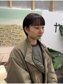 前髪ぱっつん、ショートヘア