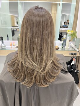 クシュ 本川越店(kusyu...) イメチェンホワイトブロンド外ハネボブ美髪ワイドバング韓国黒髪