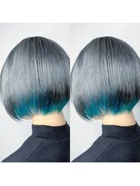 アボックス(abox)&nbsp;シルバーアッシュ（ターコイズインナーカラー）