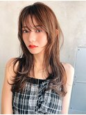 LANY横浜　ロングレイヤー×ココアブラウン