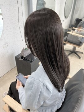 ビーヒアナウ N゜03 金沢駅西店(BE HERE NOW) 髪質改善カラー/オリーブブラウン