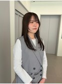 【LOREN AO】顔まわりレイヤー/くすみブラウン