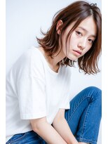 アンルポン 梅田(un le pont) 【アンルポン梅田】外ハネミディ×パッツリボブ