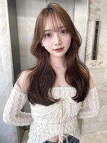 リリー(Lilley) マロンベージュ×小顔レイヤー×韓国風巻き×髪質改善