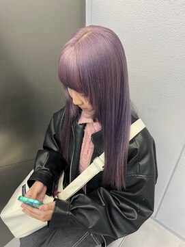 ロテ 名古屋 名駅店(Lote.) ホワイトグレージュ/デジタルパーマ/チェリーブラウン