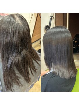 ヘアリゾート レノヴァティオ ツヤツヤ切りっぱなしヘア