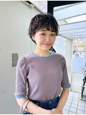 ショートパーマ　ハンサムショート　京都美容室　進詩織