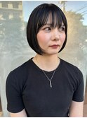 丸みボブ　コンパクトボブ