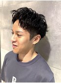 メンズカット×ツイストパーマ