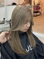 ウル 岡山駅店(ULu.)&nbsp;ハイトーンケアブリーチミルクティーベージュダブルカラー岡山駅