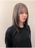 [天神今泉/黒髪カタログ/クラゲヘアー/オリーブグレー]