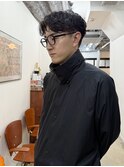 フェザーパーマ／ハンサム波巻きパーマ/韓国マッシュ/自由が丘