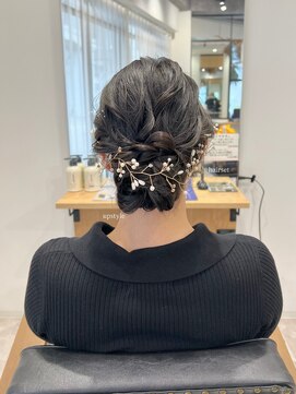 ゆるふわシニヨンスタイル＊