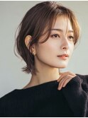 大人ショート白髪ぼかし脱白髪染め30代40代50代