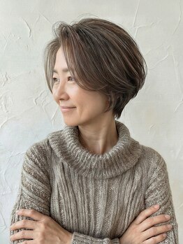 ルクレ(Le Cre)の写真/"しっかり白髪隠し"や"白髪ぼかし"にも対応！頭皮と髪へのダメージを最小限に抑え、艶感もUP！