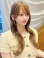 バイオレット 表参道店(Violet)&nbsp;顔周りカットミディアムレイヤーハッシュカットシースルーバング