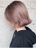 コントラストハイトーン　ボブ