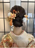 和装シニヨン/アップスタイル