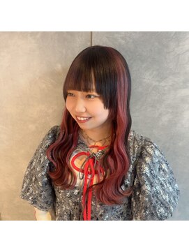 ガルボヘアー 心斎橋店(garbohair) ピンクデザインカラープルエクステ心斎橋エクステ当日予約OK