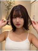 新宿ボブ　新宿髪質改善　新宿縮毛矯正　　レイヤー　ボブ
