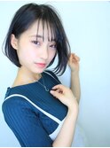 【morio池袋】大人かわいい可愛い前下がり透け感ショート♪