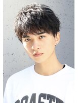 ネイビー(NAVY)&nbsp;ゆるめ ソフトツイストパーマ ラフスパイラルパーマ