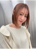 ぷつっとボブ×小顔バング ショートボブ