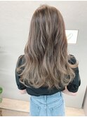 ハイライト履歴有☆大人シルキーグレージュ
