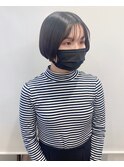 【松戸　石山】コンパクトミニボブ　黒髪ボブ