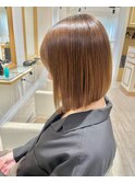 前下がりパツッとボブ♪