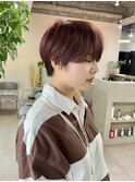 ツートーン　ハンサムショート