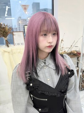 リル 溝の口(LiL) インナーブラック×ラベンダーピンク/アウターカラー