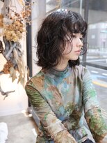 エムスラッシュ 横浜元町店(M.SLASH)&nbsp;くせ毛風/前髪パーマ/ボブパーマ/アッシュブラック/元町