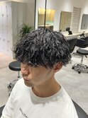 波巻きパーマ×刈り上げマッシュ【EIGHT北千住 】