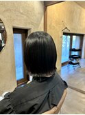 切りっぱなしボブ