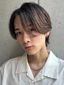 メンズサロン ガウディ 梅田茶屋町店(men's salon Gaudi) メンズセンターパート×リバース毛流れカルマニュアンスパーマ