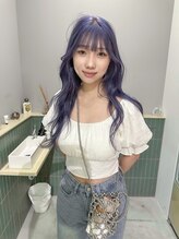 キオク(KIOX) 色落ちシルバーに落ちるブルーラベンダー