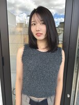 ホロ(hollo)&nbsp;オリーブグレーレイヤーカットミディアムボブ