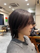 シム 千葉(sim) ハンサムボブ×チョコブラウン　stylist今井