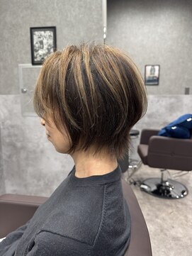 ショートボブ×アンブレラカラー/関内.桜木町