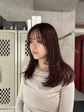 ハイプ(HYPE) 【藤沢/湘南】ピンクレッド/暖色カラー/レイヤーカット