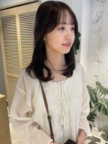 コフィー バイ メルト 吉祥寺(cofy by melt)&nbsp;【松本咲花】ミディアムレイヤーブリーチなしラベンダーブラウン