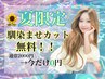 【夏限定★馴染ませカット無料】エクステ付ける方限定！￥2000が期間限定で￥0