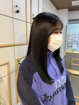 ネオリーブ チロル 横浜西口店(Neolive CiroL.)&nbsp;地毛風カラー×サイドバング　後れ毛カット