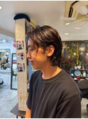 スペインカールスパイキーショートフェザーパーマツーブロック