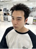 刈り上げショートスパイキーショートメンズカットアップバング