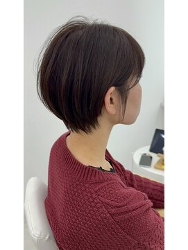 カラーハイライトハッシュカットレイヤーカットボブ髪質改善